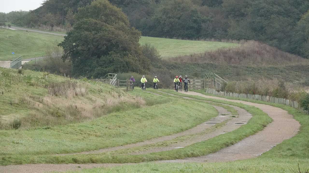view of the Greenway in Combe Valley
